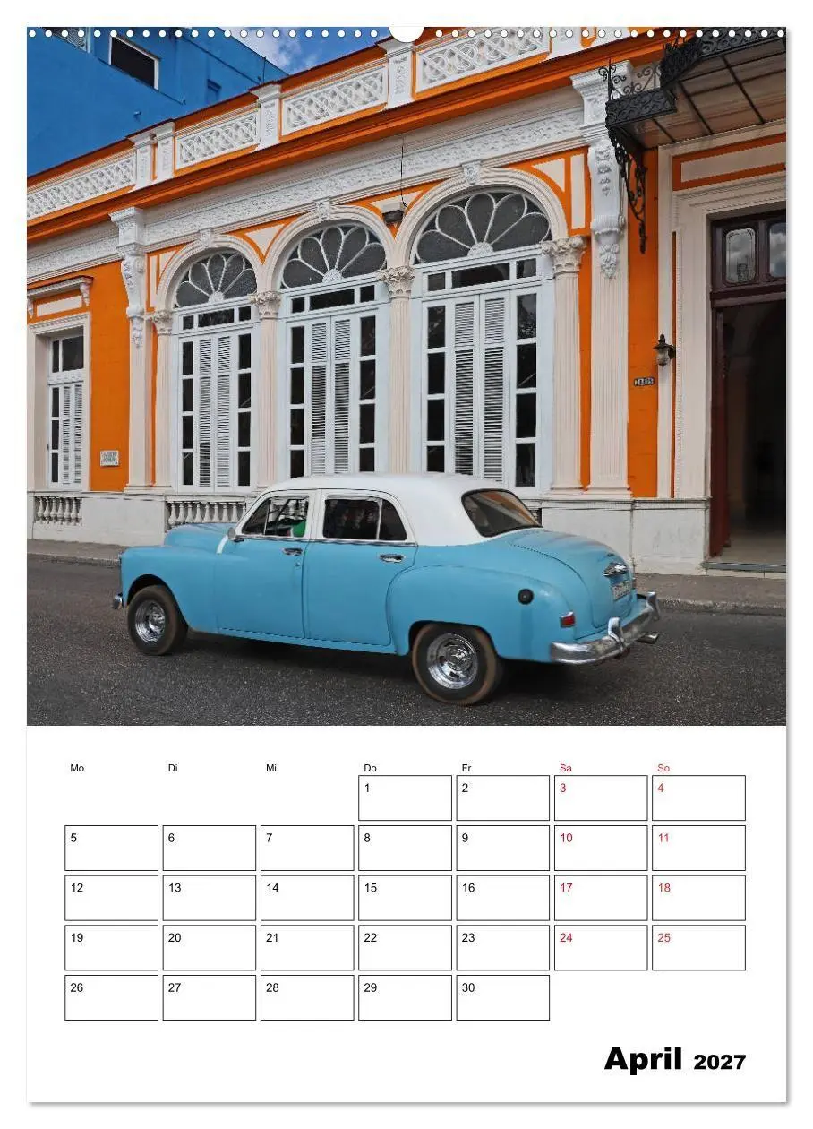 Bild: 9783569685901 | KARIBIK Oldtimer auf Kuba (Wandkalender 2027 DIN A2 hoch), CALVENDO...