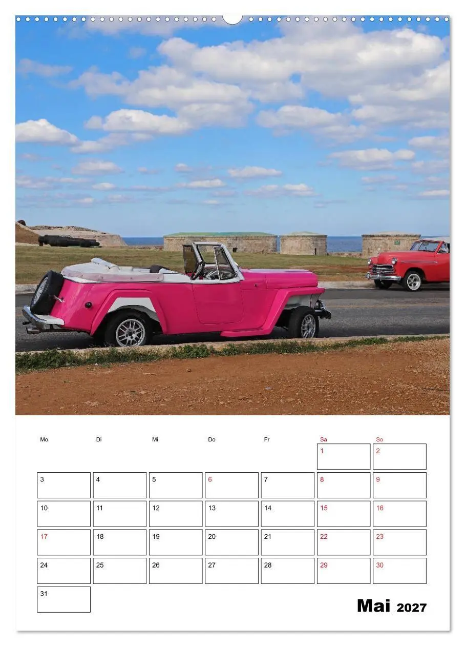 Bild: 9783569685901 | KARIBIK Oldtimer auf Kuba (Wandkalender 2027 DIN A2 hoch), CALVENDO...