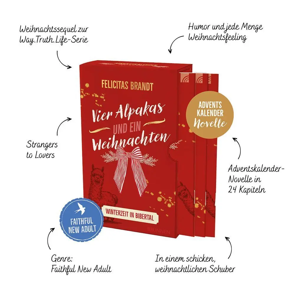 Bild: 9783765535901 | Vier Alpakas und ein Weihnachten | Felicitas Brandt | Buch | 288 S.