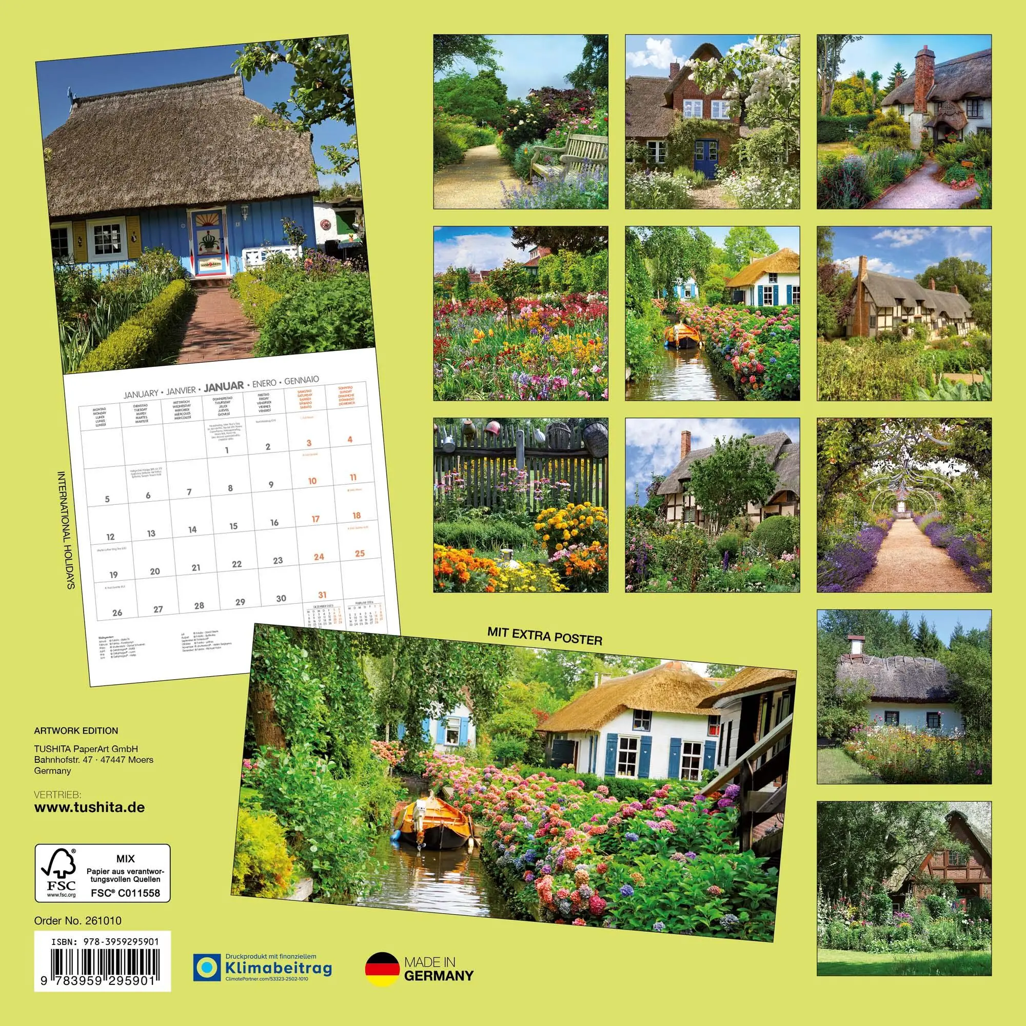 Rückseite: 9783959295901 | Bauerngarten/Cottage Garden 2026 | Kalender 2026 | Kalender | 28 S.