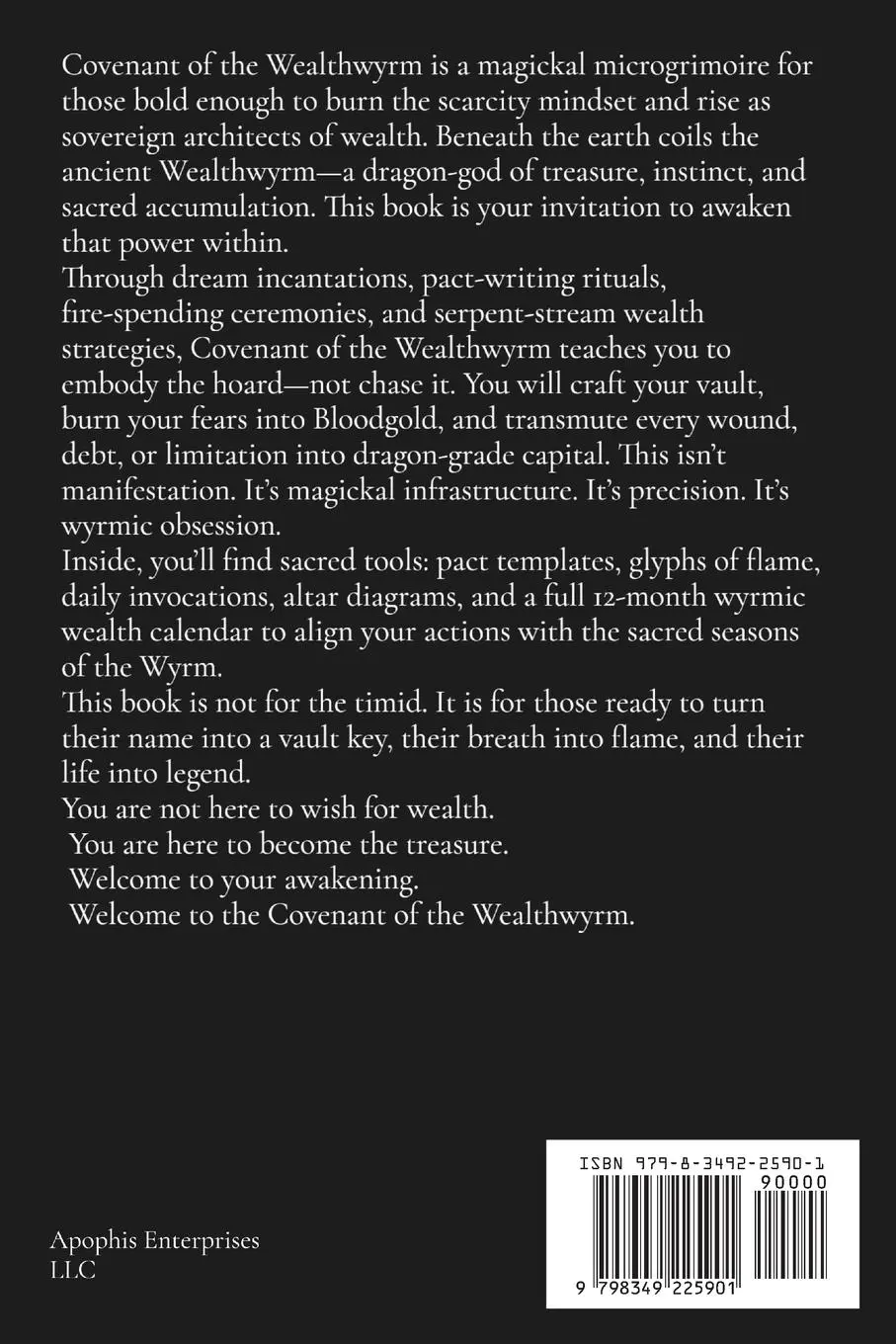 Rückseite: 9798349225901 | Covenant of the Wealthwyrm | Matthew Petchinsky | Taschenbuch | 2025