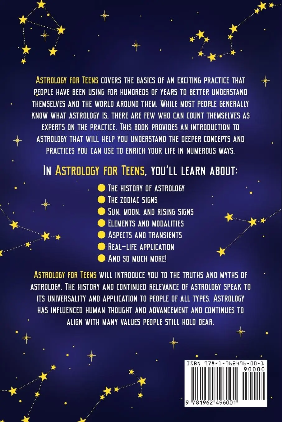 Rückseite: 9781962496001 | Astrology for Teens | Anne Bullock | Taschenbuch | Englisch | 2023