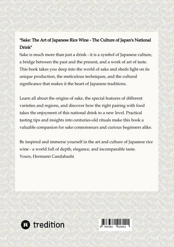 Rückseite: 9783384416001 | Sake: The art of Japanese rice wine | Hermann Candahashi | Buch | 2024