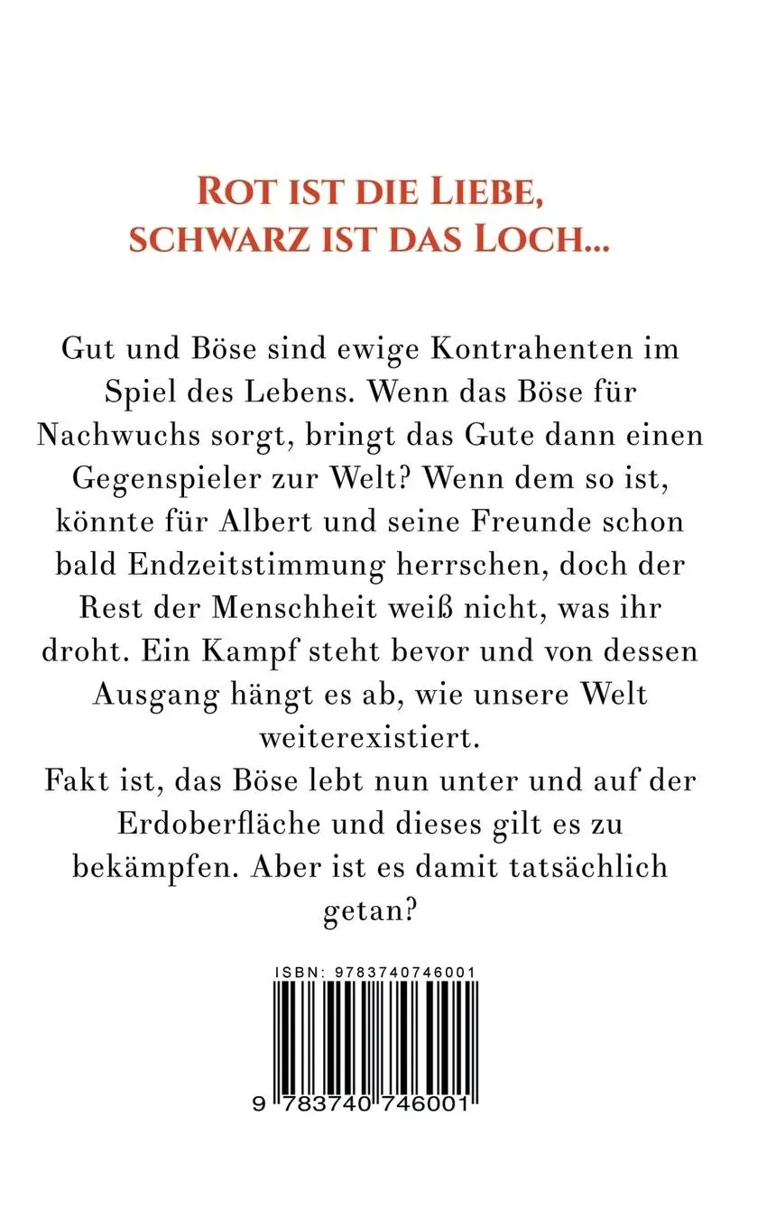 Rückseite: 9783740746001 | Rot ist die Liebe, schwarz ist das Loch ... | Teil 2 | Wandaller