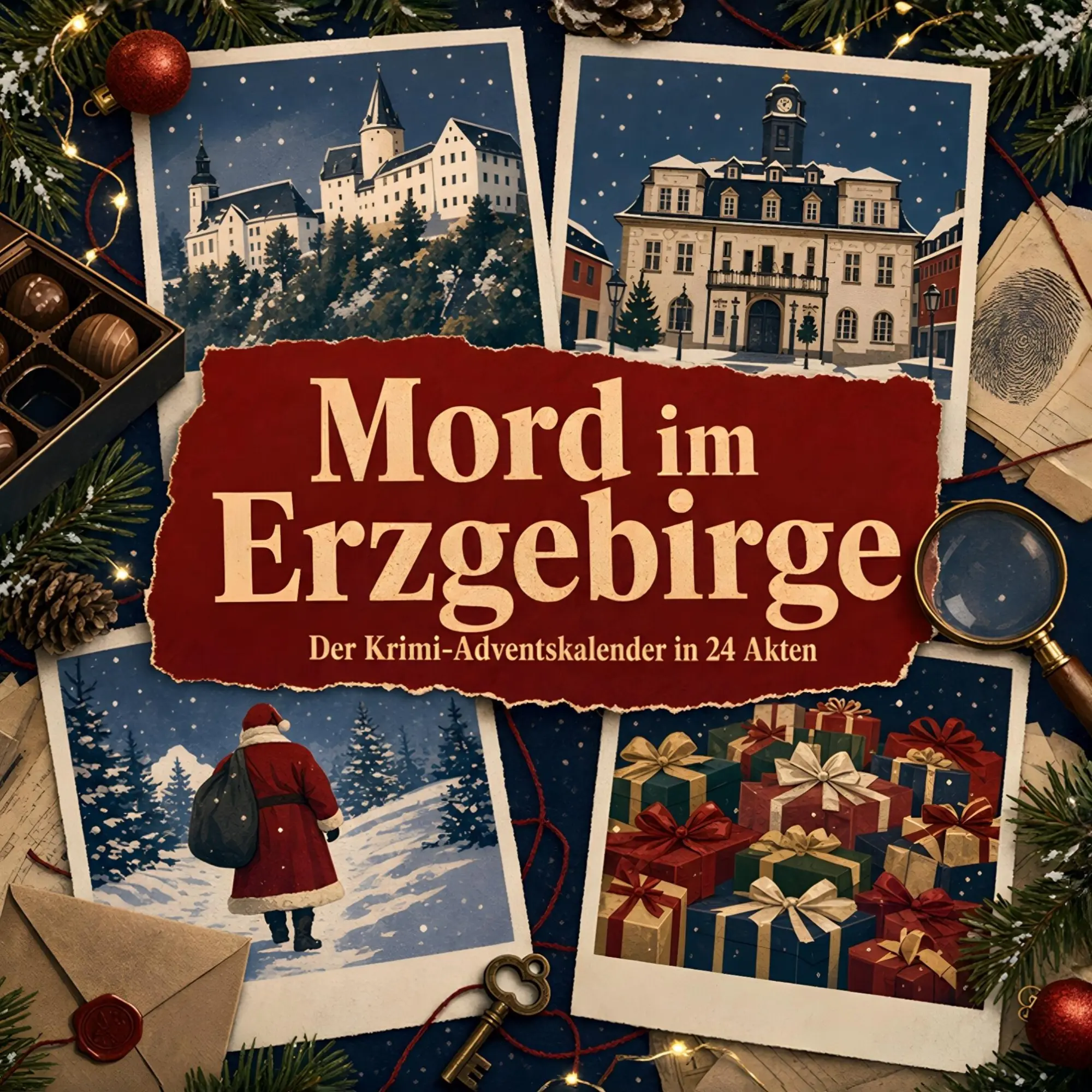 Cover: 9783696116101 | Mord im Erzgebirge | Der Krimi-Adventskalender in 24 Akten | Werner
