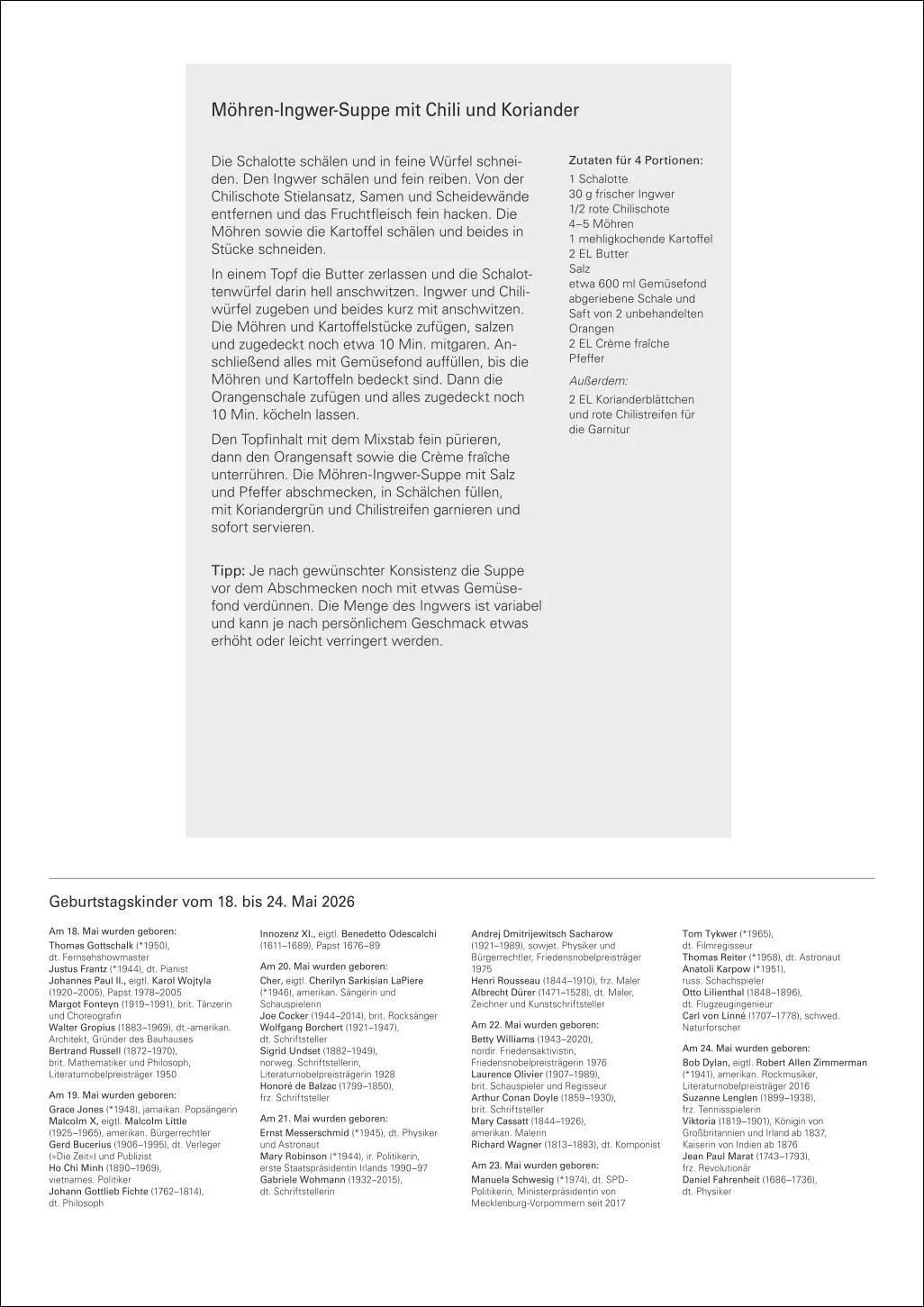 Bild: 9783840036101 | Küchenkalender Wochenplaner 2026 - 53 inspirierende Fotografien | 2026
