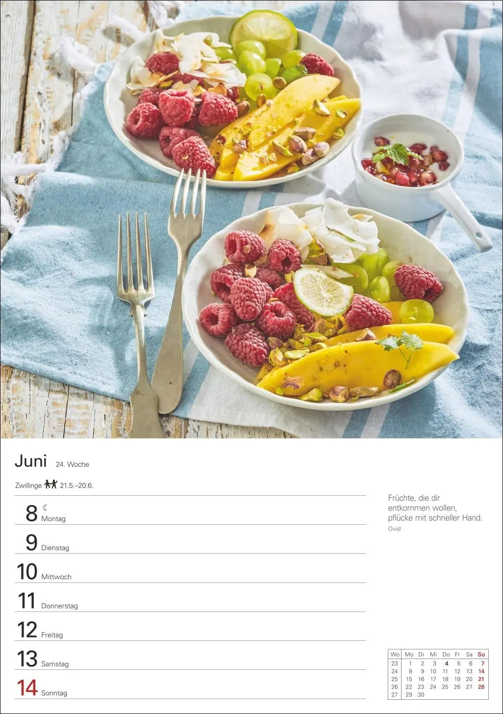 Bild: 9783840036101 | Küchenkalender Wochenplaner 2026 - 53 inspirierende Fotografien | 2026