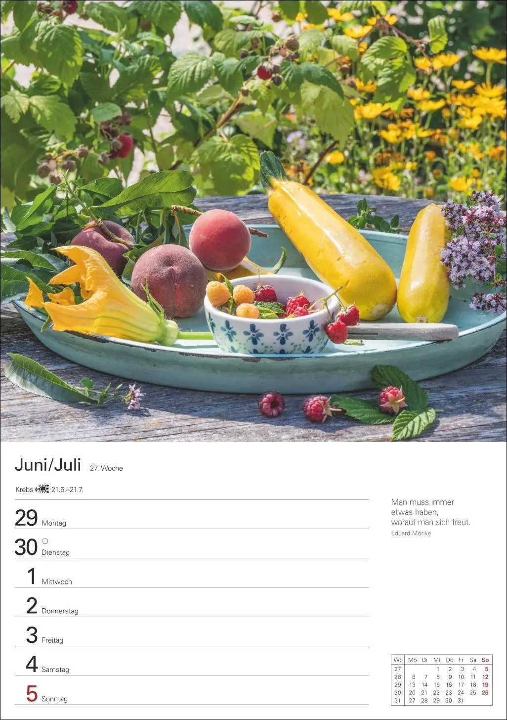 Bild: 9783840036101 | Küchenkalender Wochenplaner 2026 - 53 inspirierende Fotografien | 2026