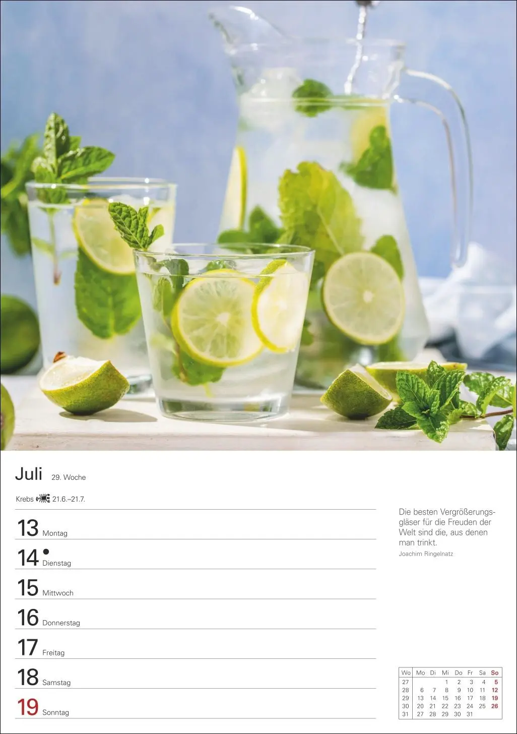 Bild: 9783840036101 | Küchenkalender Wochenplaner 2026 - 53 inspirierende Fotografien | 2026