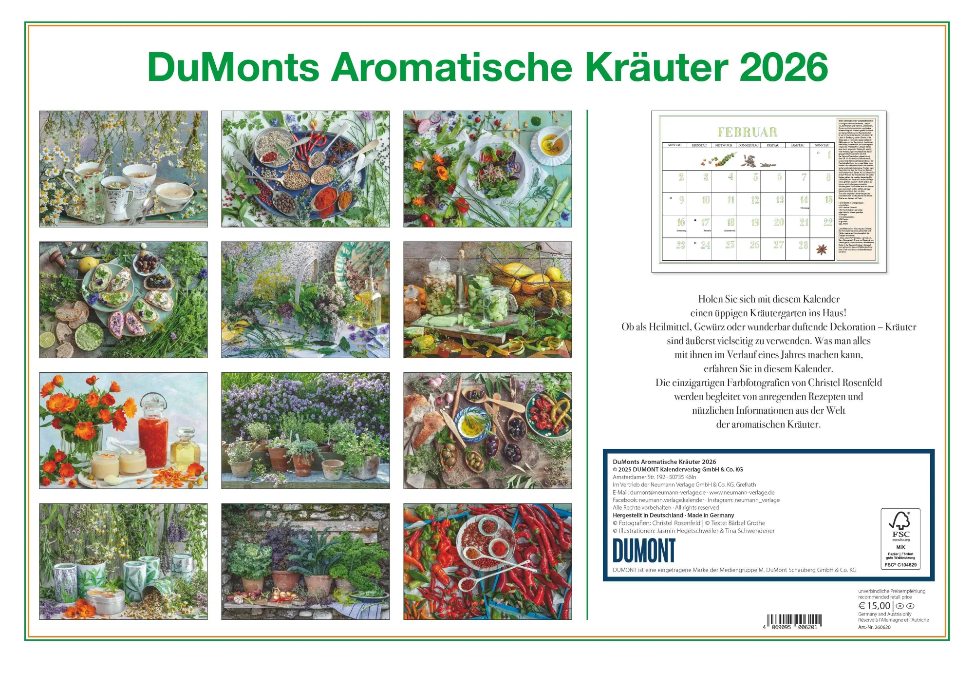Bild: 4069095006201 | DUMONTS Aromatische Kräuter 2026 - Broschürenkalender -...