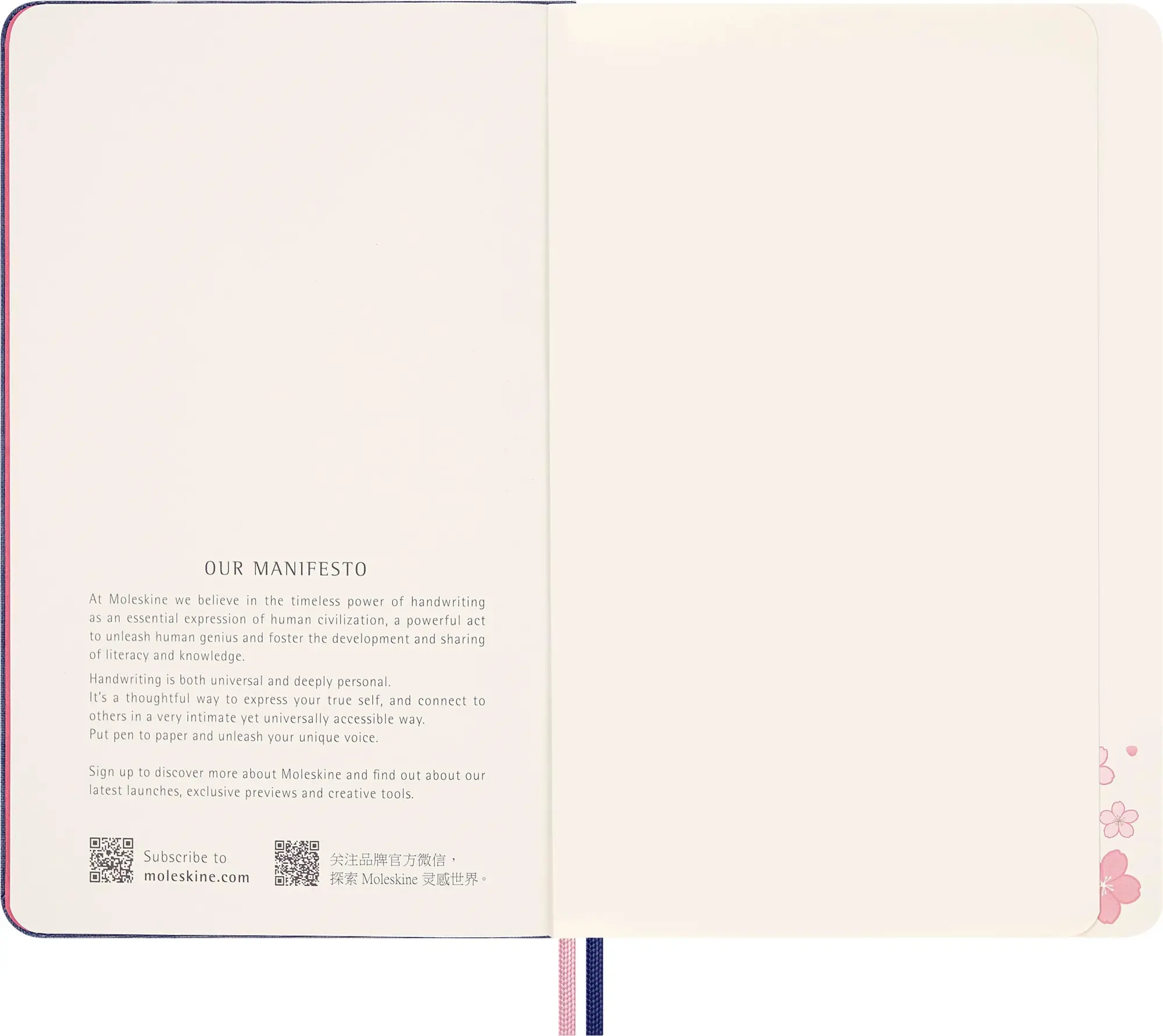 Bild: 8056999276201 | Moleskine Sakura Notizbuch limitierte Ausgabe, L/A5, fester...