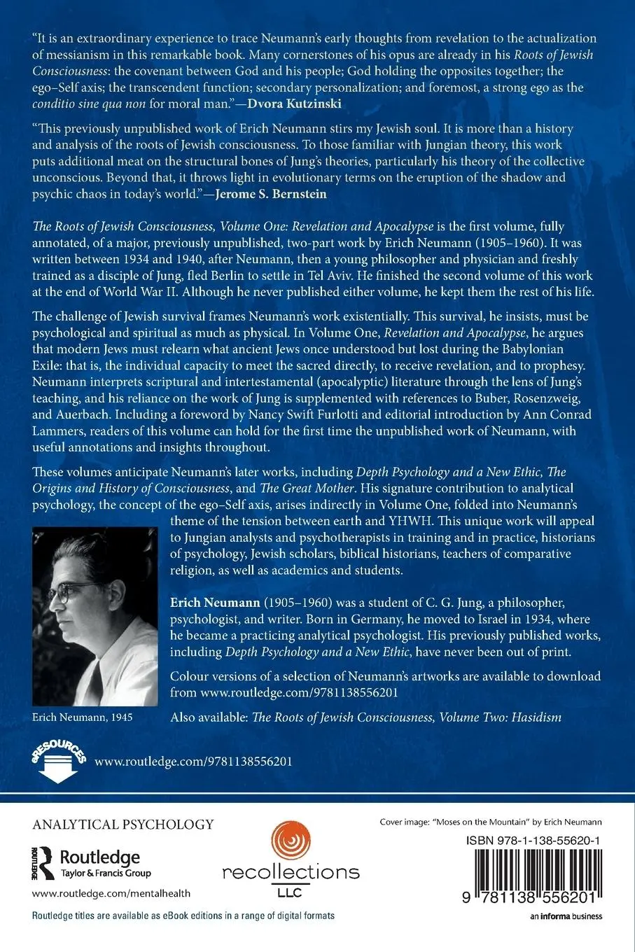 Rückseite: 9781138556201 | The Roots of Jewish Consciousness, Volume One | Erich Neumann | Buch