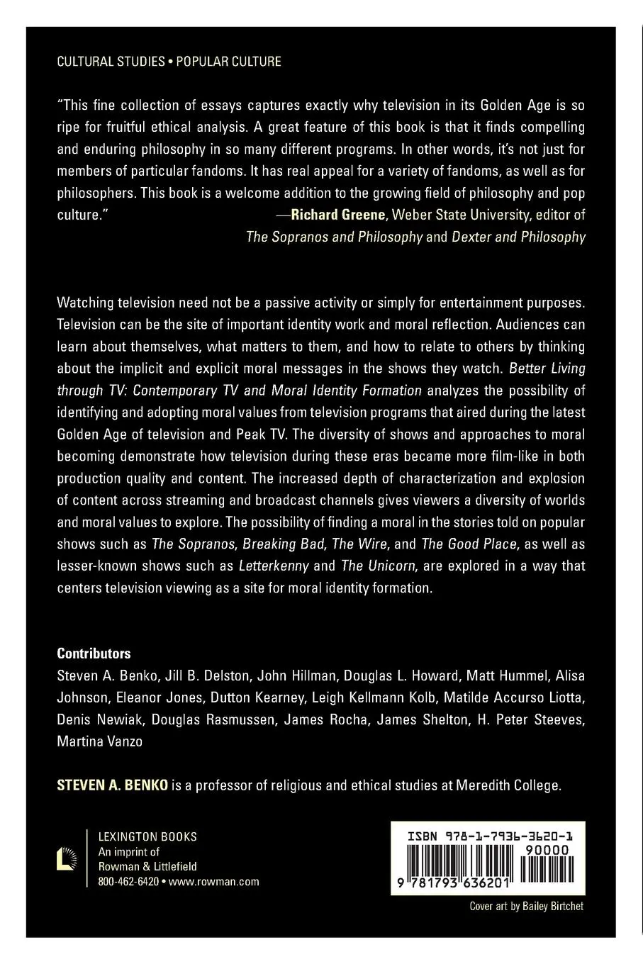 Rückseite: 9781793636201 | Better Living through TV | Steven A. Benko | Taschenbuch | Englisch
