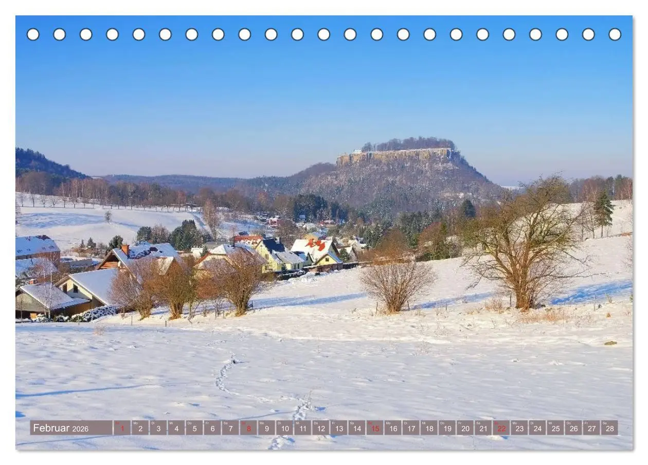 Bild: 9783457686201 | Die Schönheit der Sächsischen Schweiz (Tischkalender 2026 DIN A5...