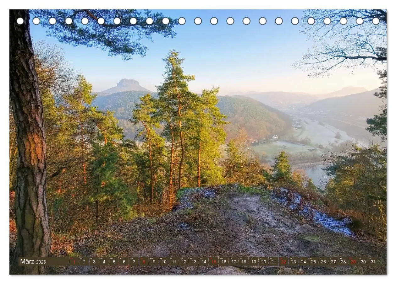 Bild: 9783457686201 | Die Schönheit der Sächsischen Schweiz (Tischkalender 2026 DIN A5...
