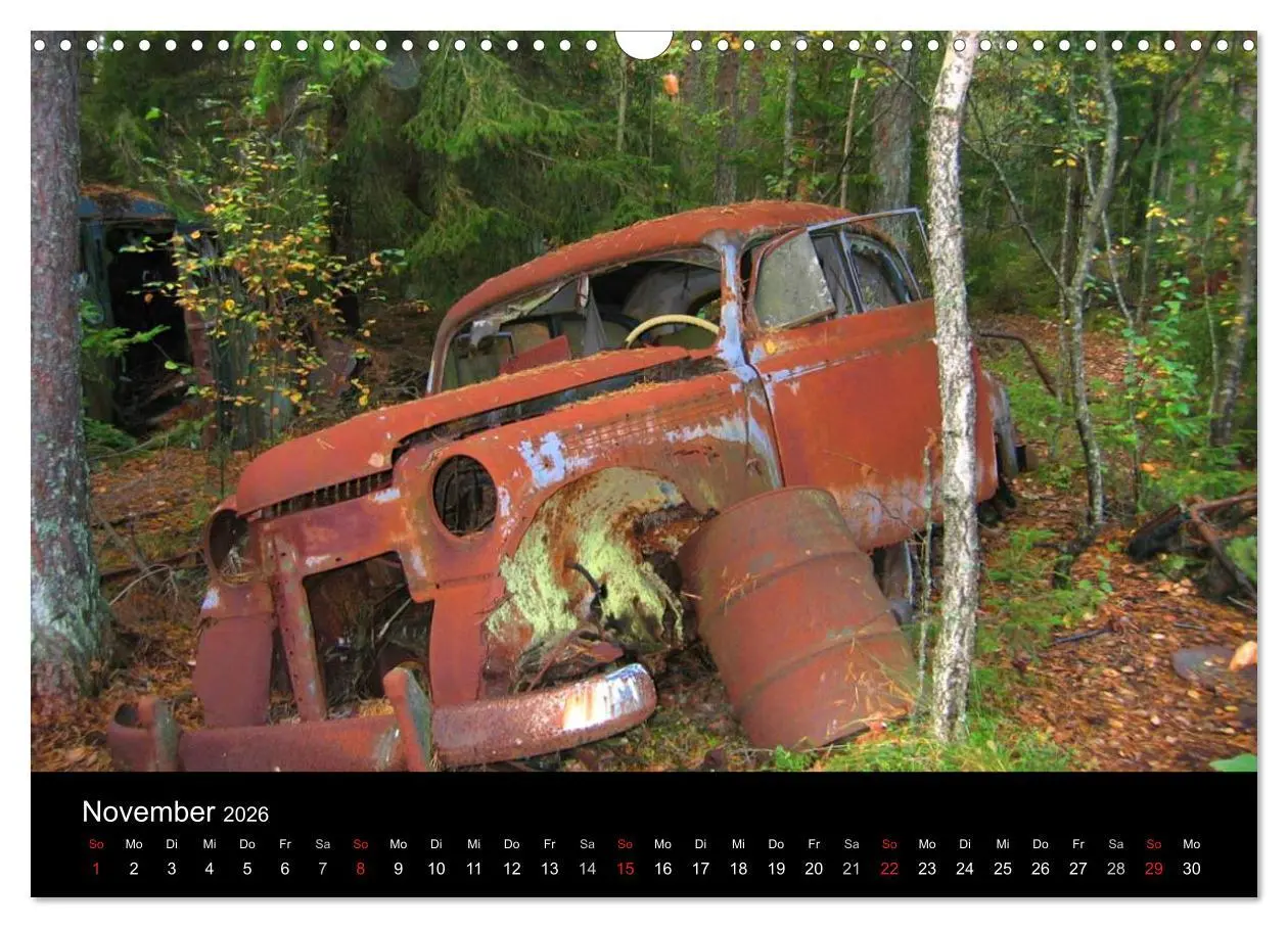 Bild: 9783516156201 | Schrottautos im Kyrkö Mosse (Wandkalender 2026 DIN A3 quer),...
