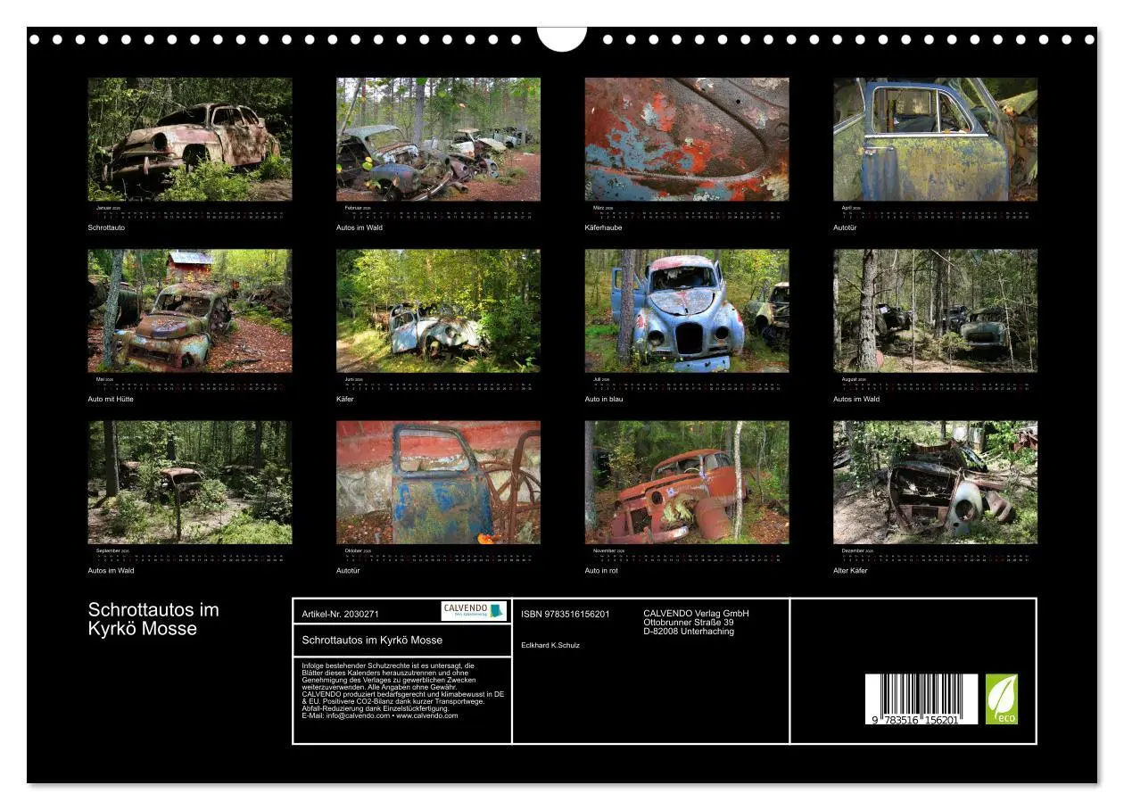 Bild: 9783516156201 | Schrottautos im Kyrkö Mosse (Wandkalender 2026 DIN A3 quer),...