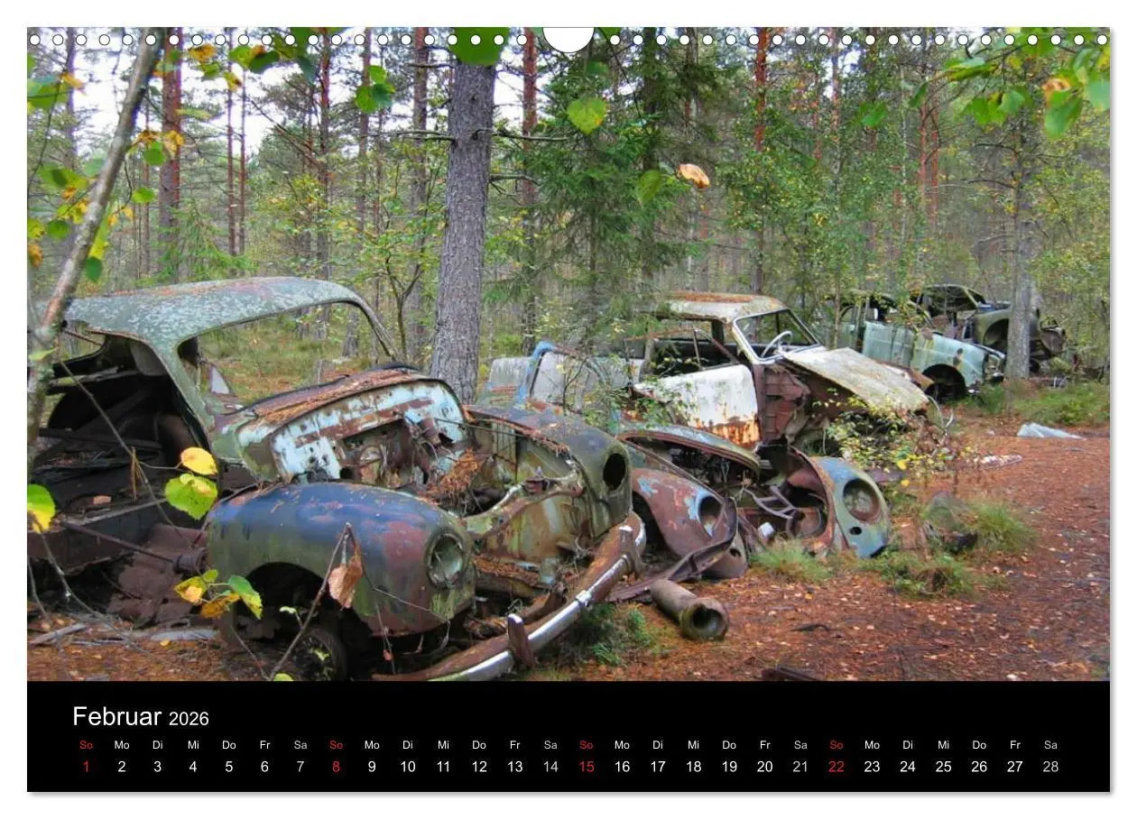 Bild: 9783516156201 | Schrottautos im Kyrkö Mosse (Wandkalender 2026 DIN A3 quer),...