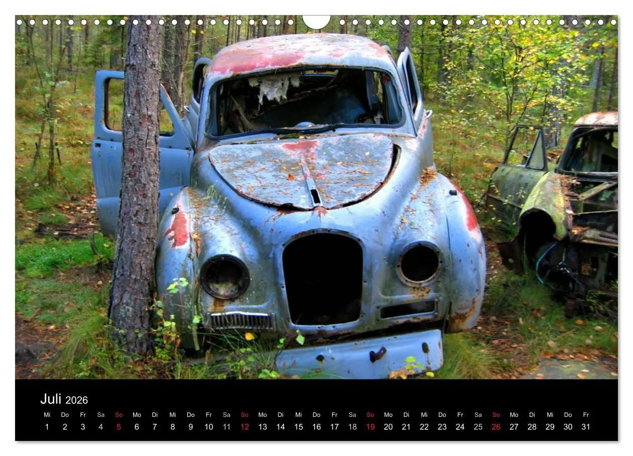 Bild: 9783516156201 | Schrottautos im Kyrkö Mosse (Wandkalender 2026 DIN A3 quer),...