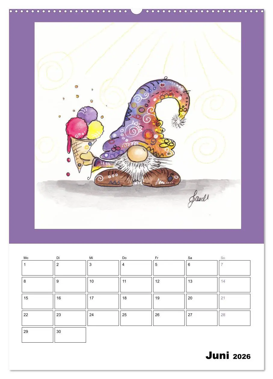 Bild: 9783516396201 | WichtelParade (hochwertiger Premium Wandkalender 2026 DIN A2 hoch),...