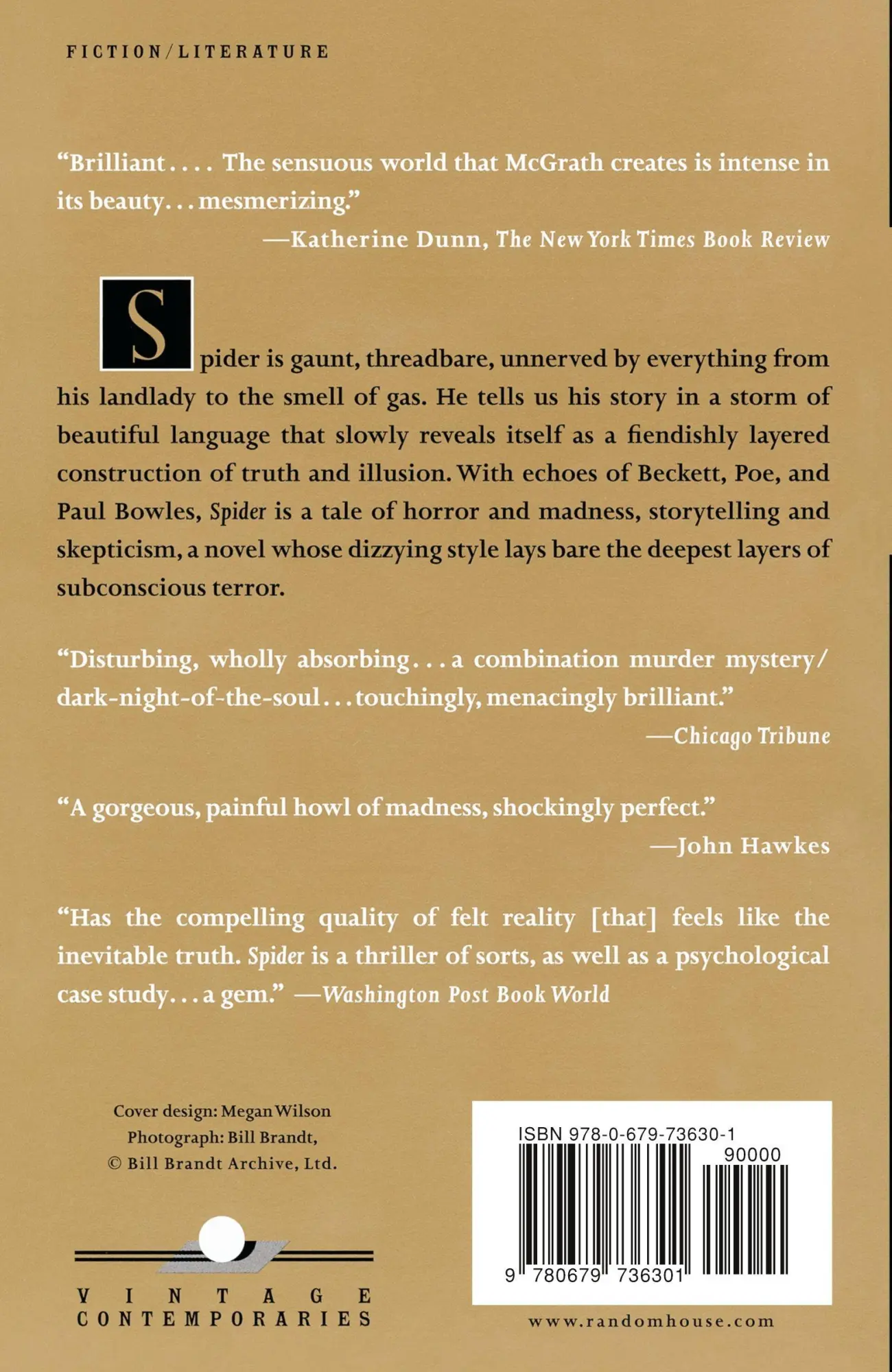 Rückseite: 9780679736301 | Spider | Patrick McGrath | Taschenbuch | Einband - flex.(Paperback)