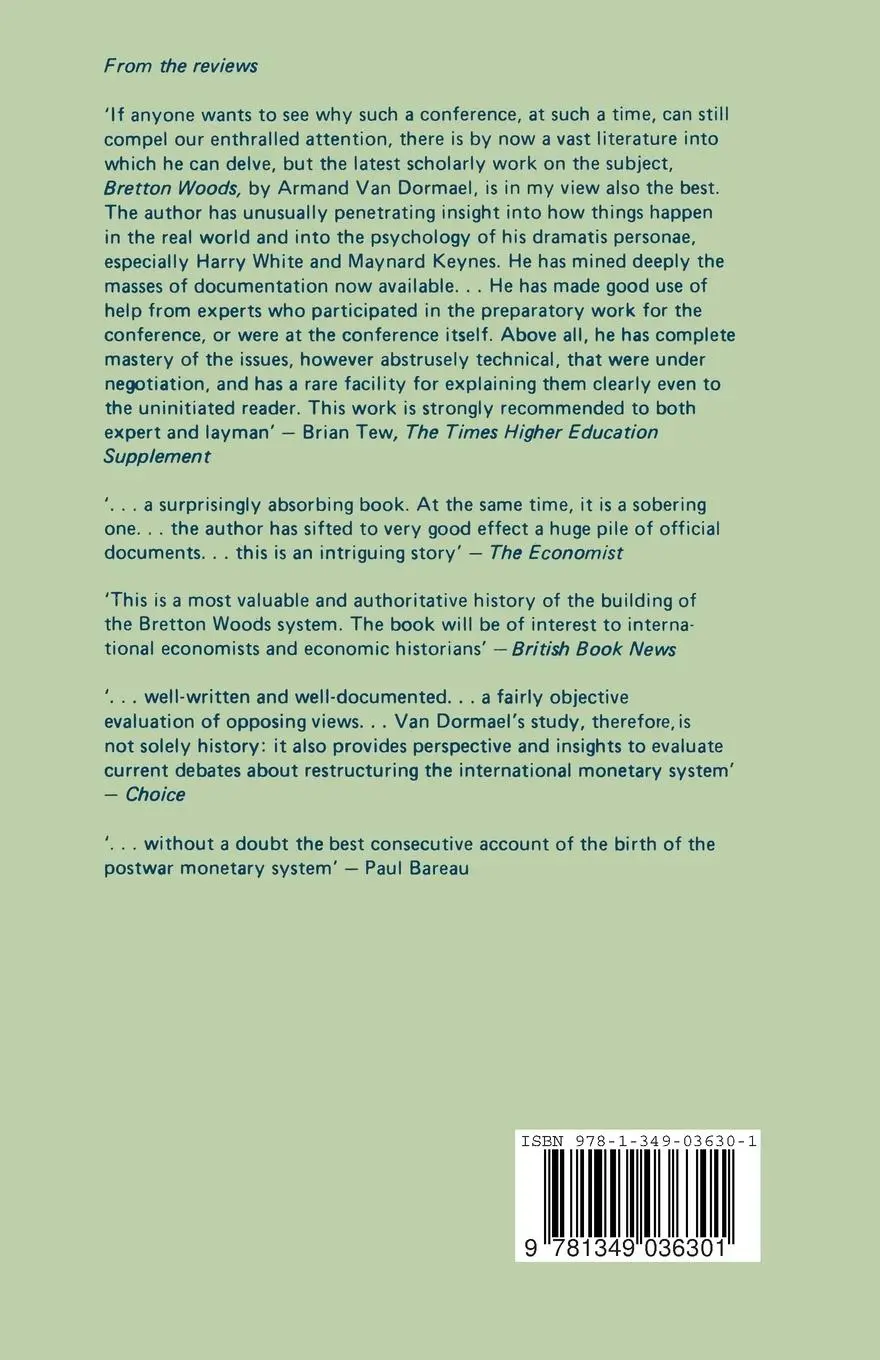 Rückseite: 9781349036301 | Bretton Woods | Birth of a Monetary System | Armand van Dormael | Buch