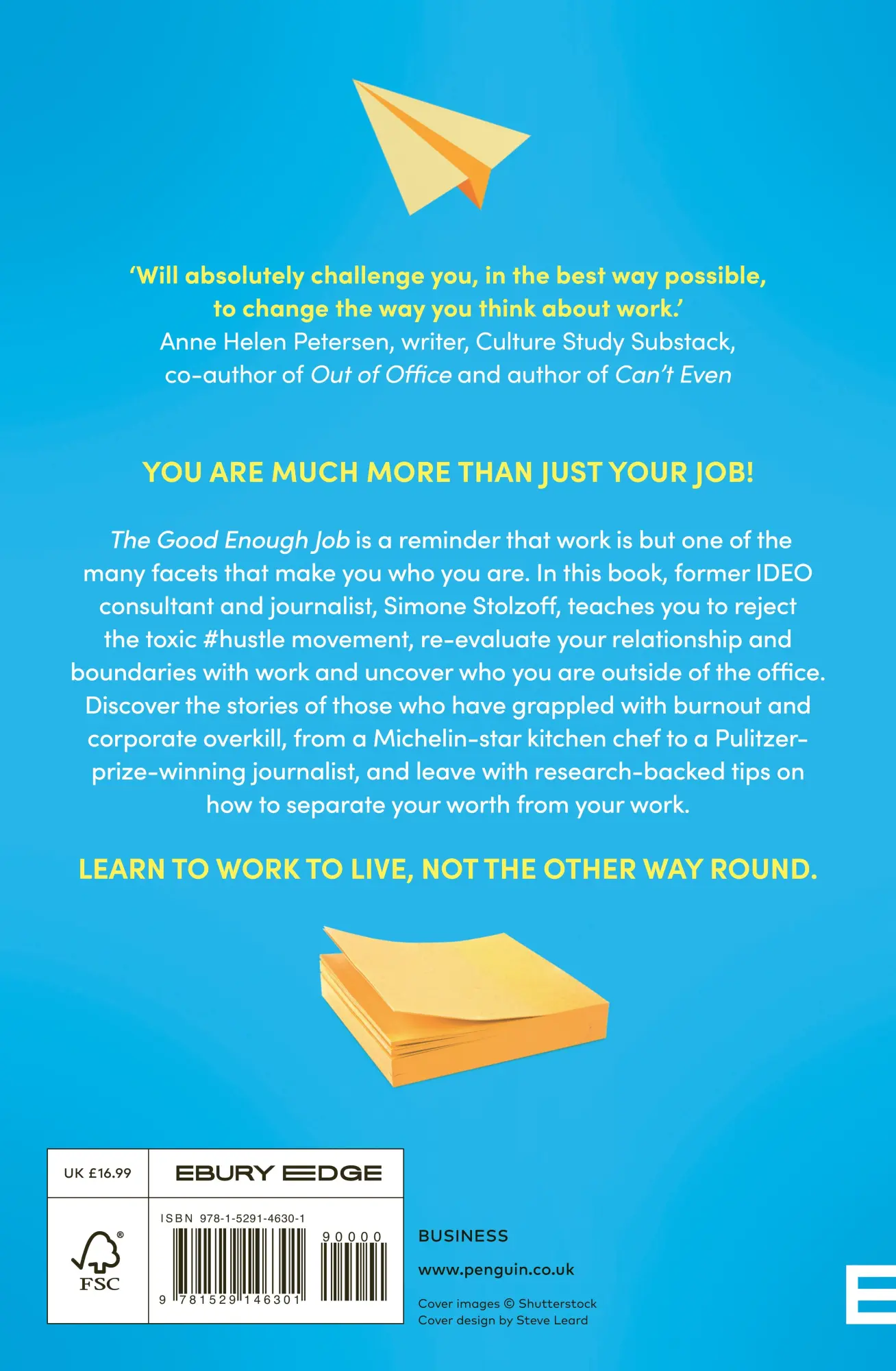 Rückseite: 9781529146301 | The Good Enough Job | What We Gain When We Don't Put Work First | Buch