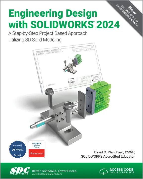 Cover: 9781630576301 | Engineering Design with SOLIDWORKS 2024 | David C. Planchard | Buch