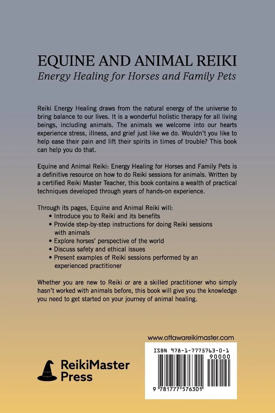 Rückseite: 9781777576301 | Equine and Animal Reiki | Randy Wilson | Taschenbuch | Englisch | 2023