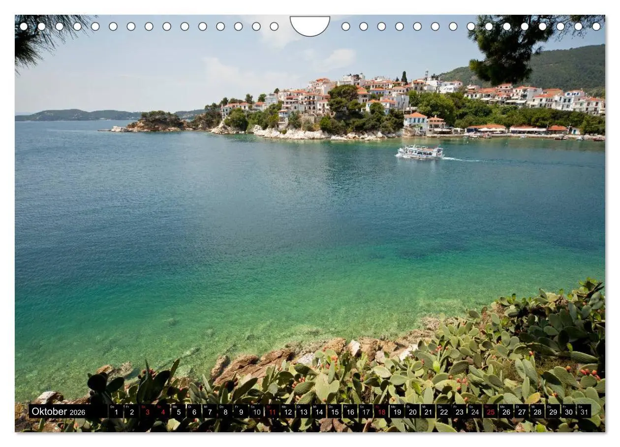 Bild: 9783516146301 | Skiathos + Skopelos (Wandkalender 2026 DIN A4 quer), CALVENDO...