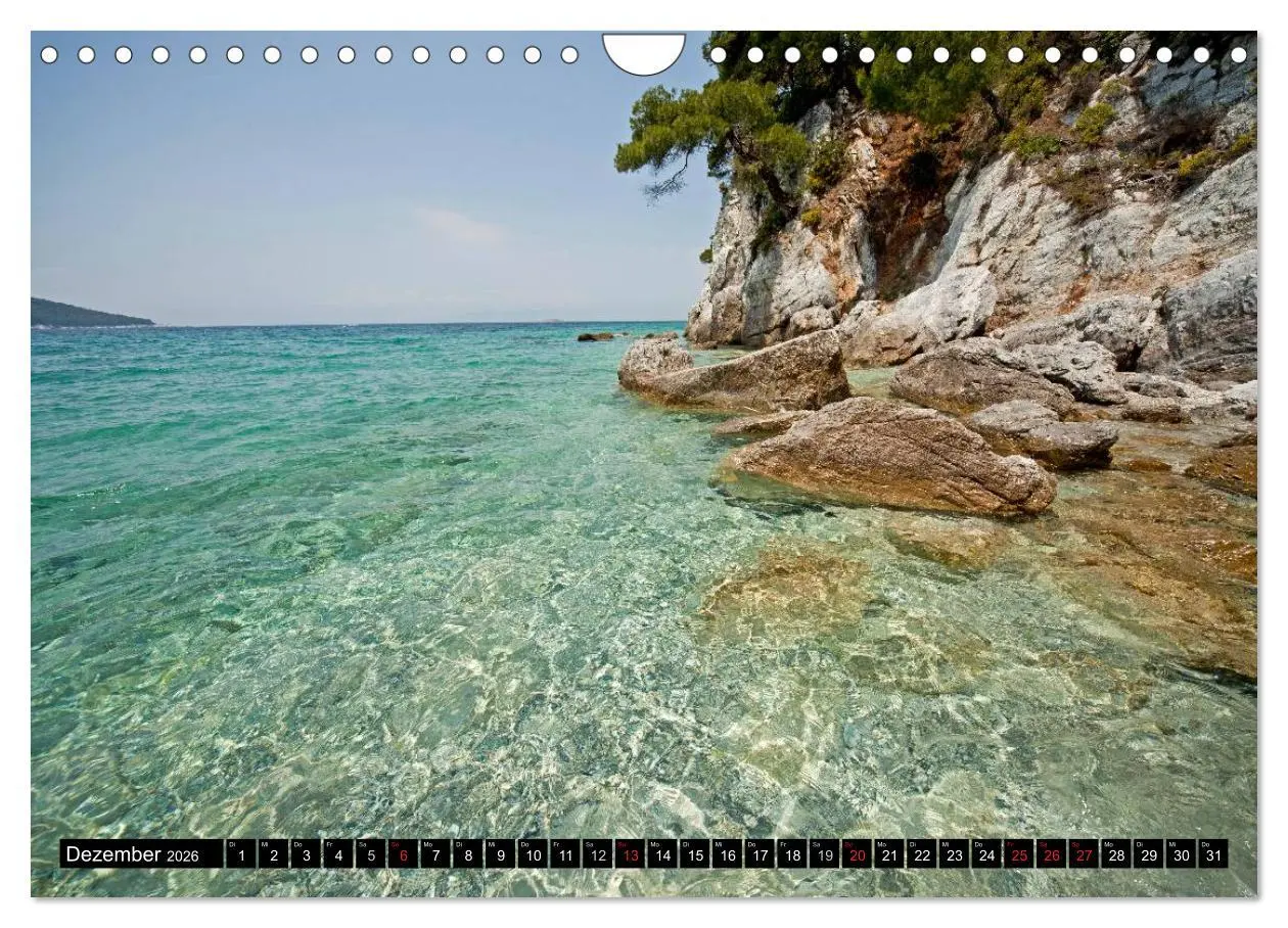 Bild: 9783516146301 | Skiathos + Skopelos (Wandkalender 2026 DIN A4 quer), CALVENDO...
