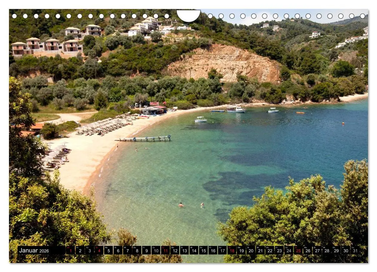 Bild: 9783516146301 | Skiathos + Skopelos (Wandkalender 2026 DIN A4 quer), CALVENDO...