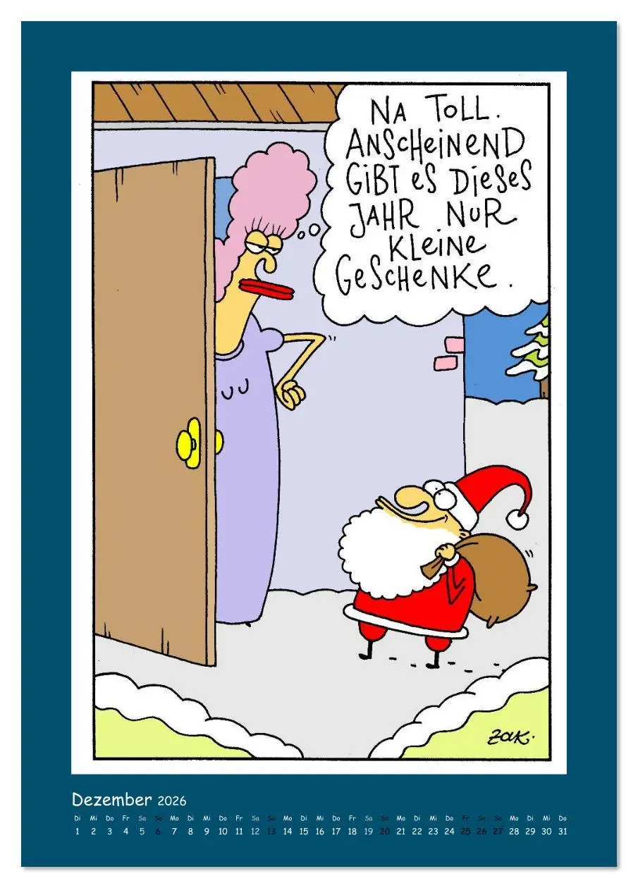 Bild: 9783516456301 | Na Toll! Comics von Martin Zak (Tischkalender 2026 DIN A5 hoch),...