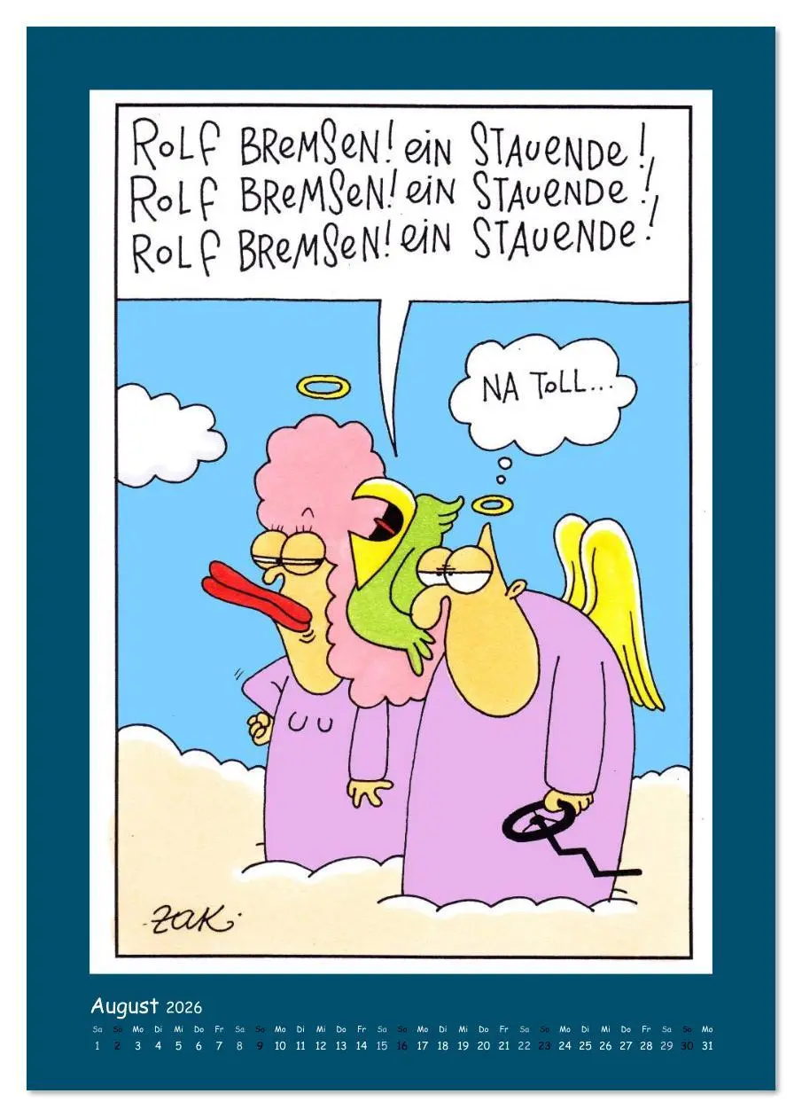 Bild: 9783516456301 | Na Toll! Comics von Martin Zak (Tischkalender 2026 DIN A5 hoch),...