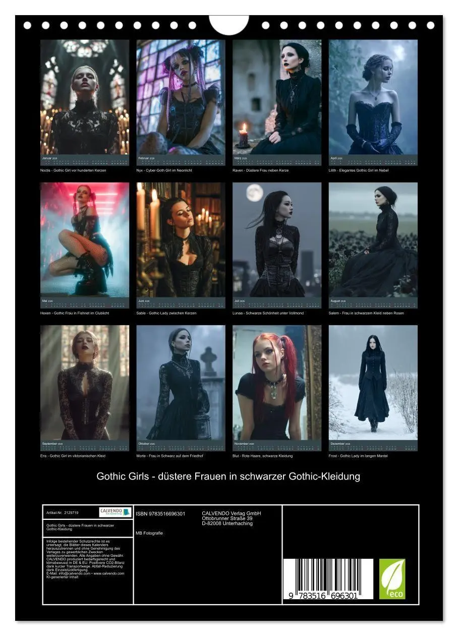 Bild: 9783516696301 | Gothic Girls - düstere Frauen in schwarzer Gothic-Kleidung...