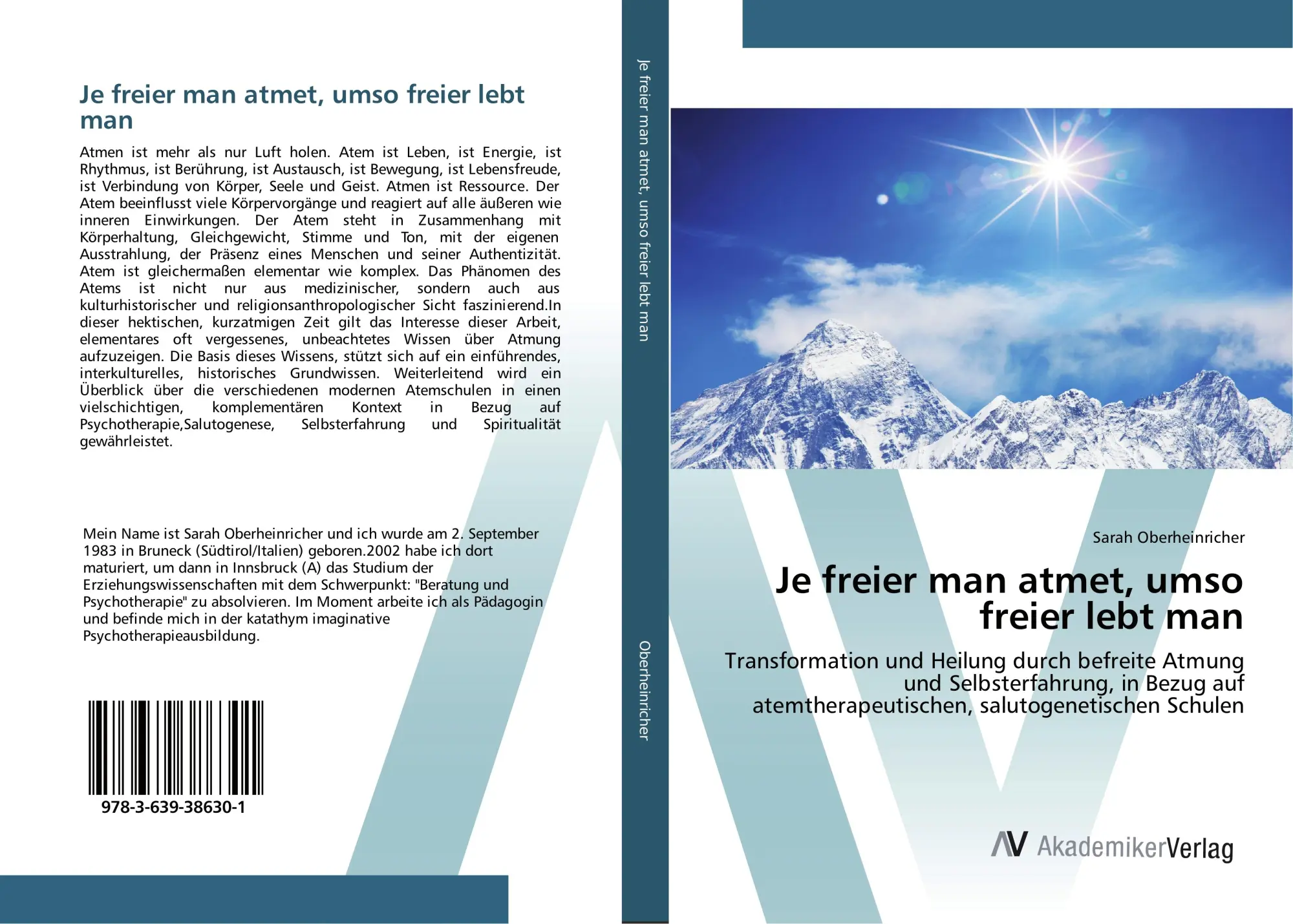 Cover: 9783639386301 | Je freier man atmet, umso freier lebt man | Sarah Oberheinricher