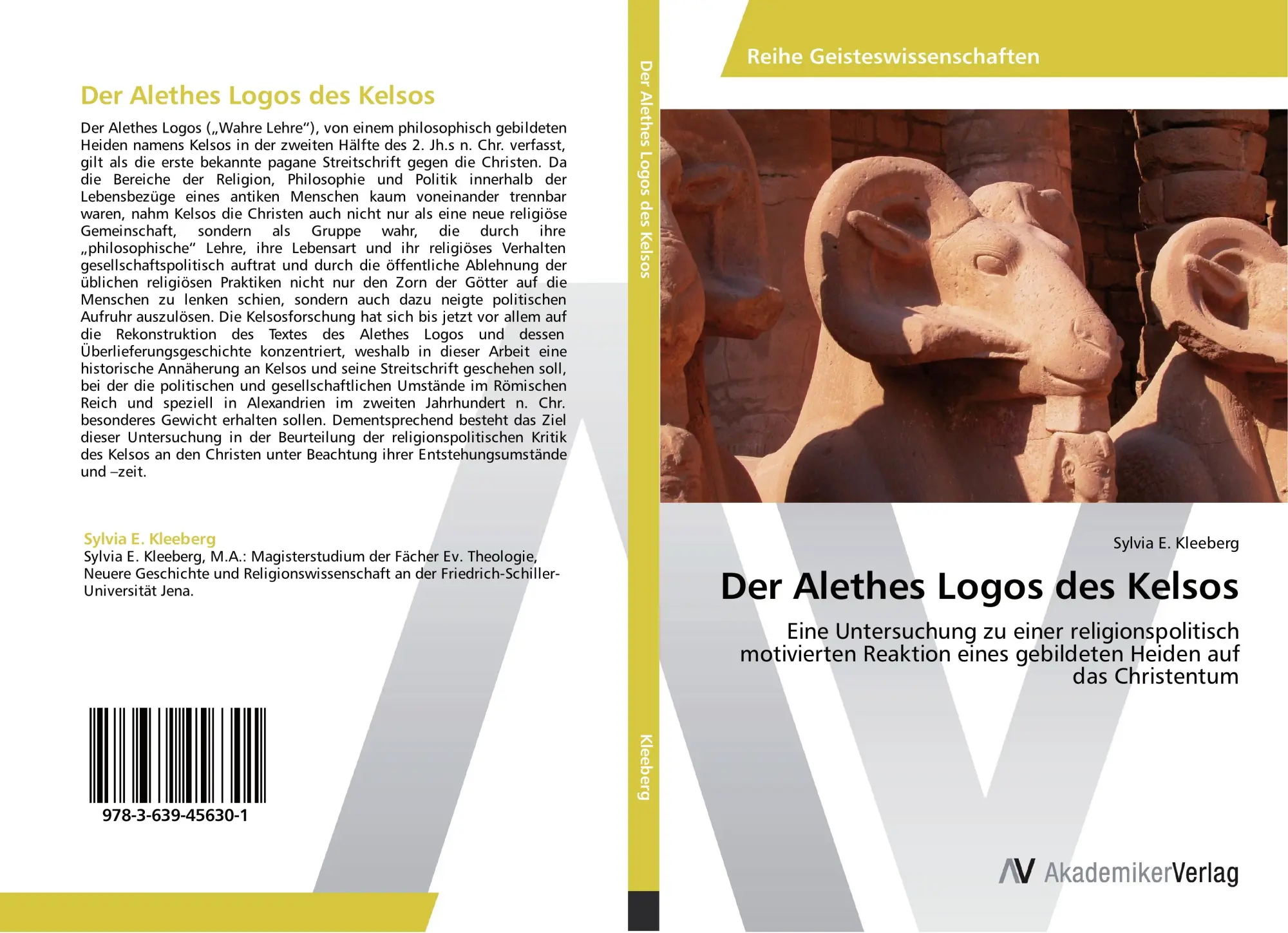 Cover: 9783639456301 | Der Alethes Logos des Kelsos | Sylvia E. Kleeberg | Taschenbuch | 2012