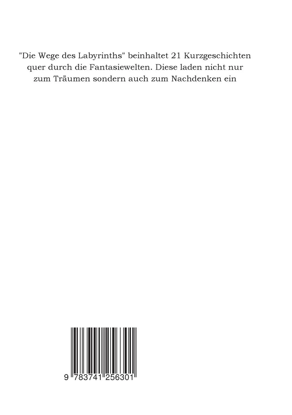 Rückseite: 9783741256301 | Die Wege des Labyrinths | Maz Bour | Taschenbuch | 380 S. | Deutsch