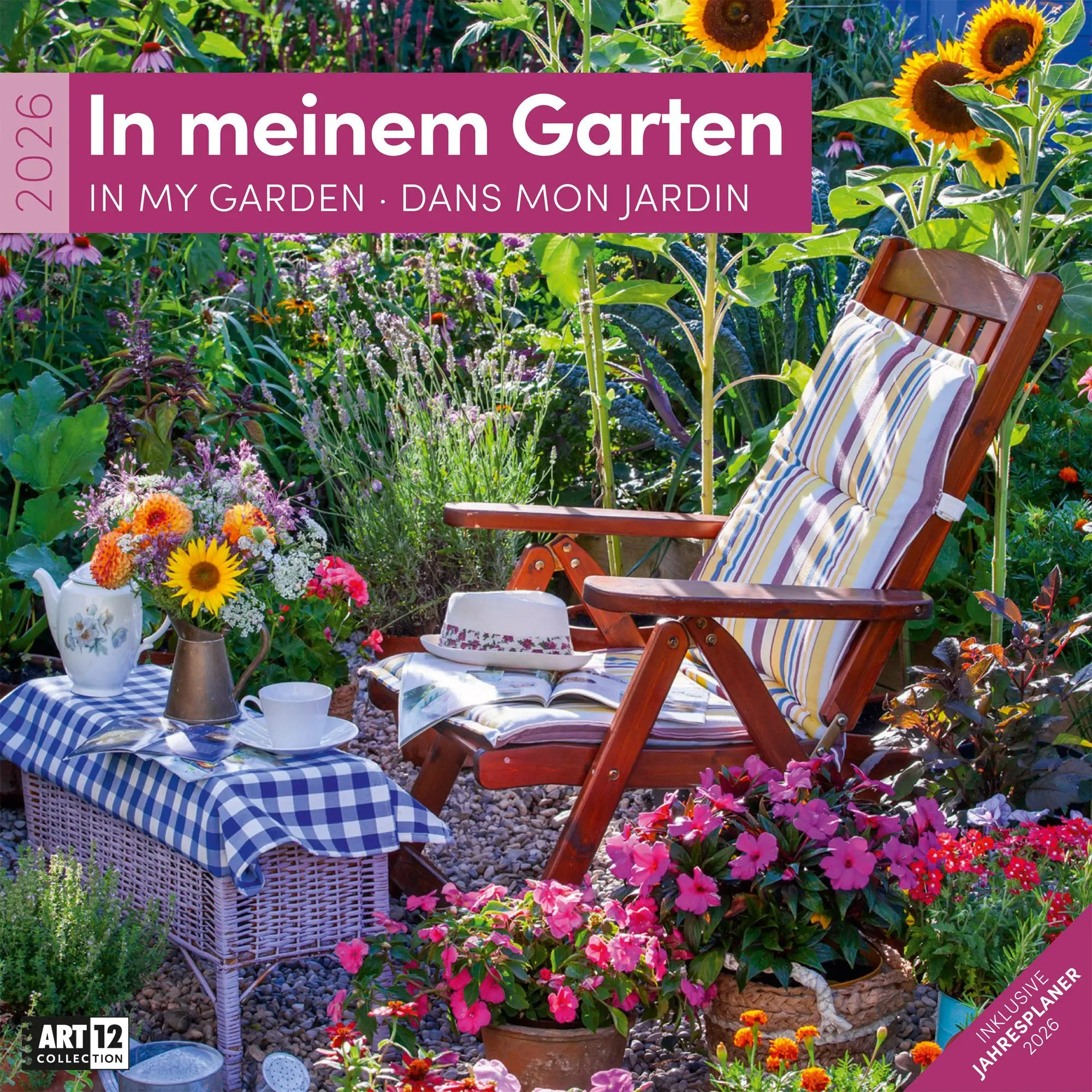 Cover: 9783838446301 | In meinem Garten Broschürenkalender 2026 - 30x30 - Art12 | GmbH | 2026