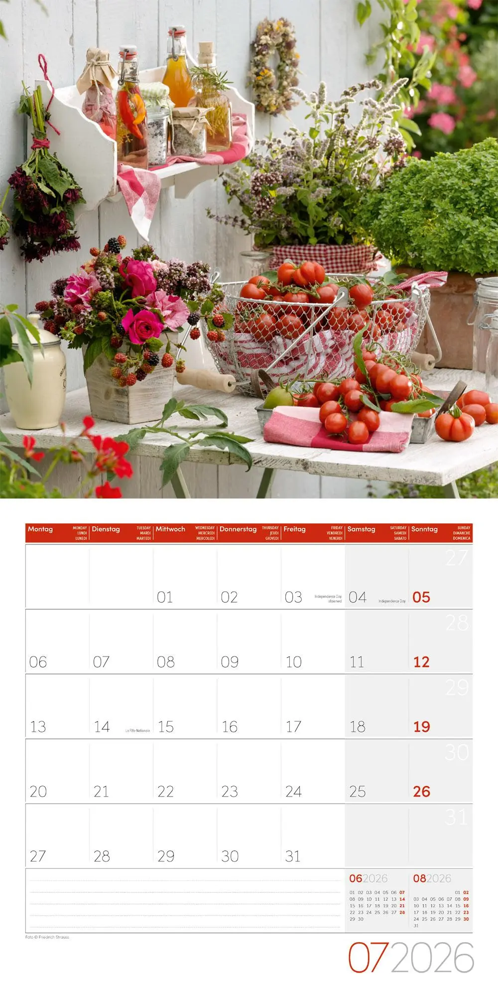 Bild: 9783838446301 | In meinem Garten Broschürenkalender 2026 - 30x30 - Art12 | GmbH | 2026