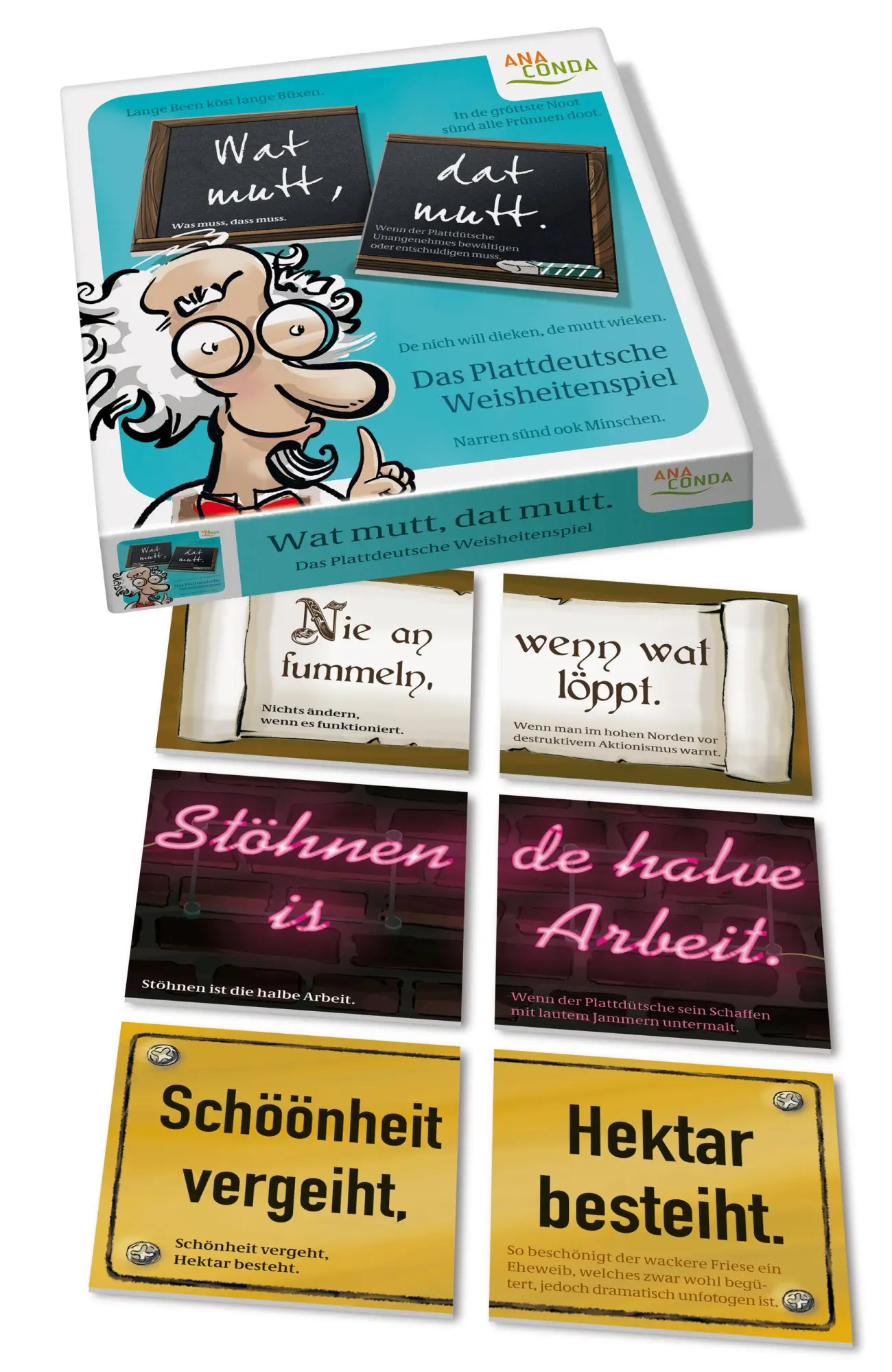 Bild: 9783866476301 | Wat mutt, dat mutt. Das Plattdeutsche Weisheitenspiel | Spiel | 40 S.