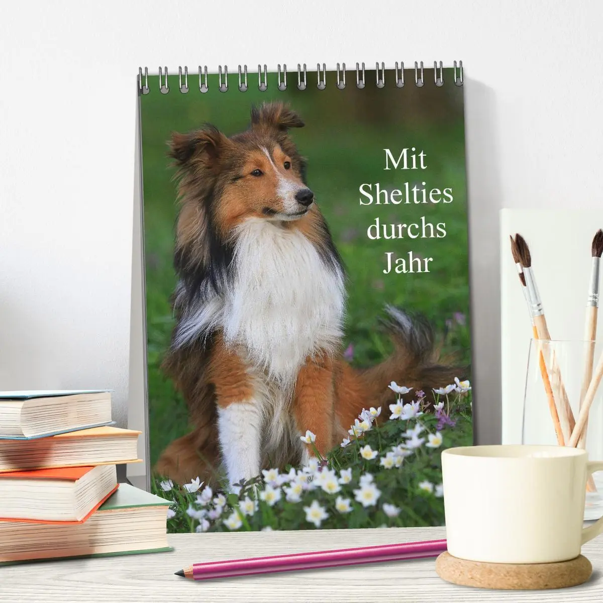 Bild: 9783516446401 | Mit Shelties durchs Jahr (Tischkalender 2026 DIN A5 hoch), CALVENDO...