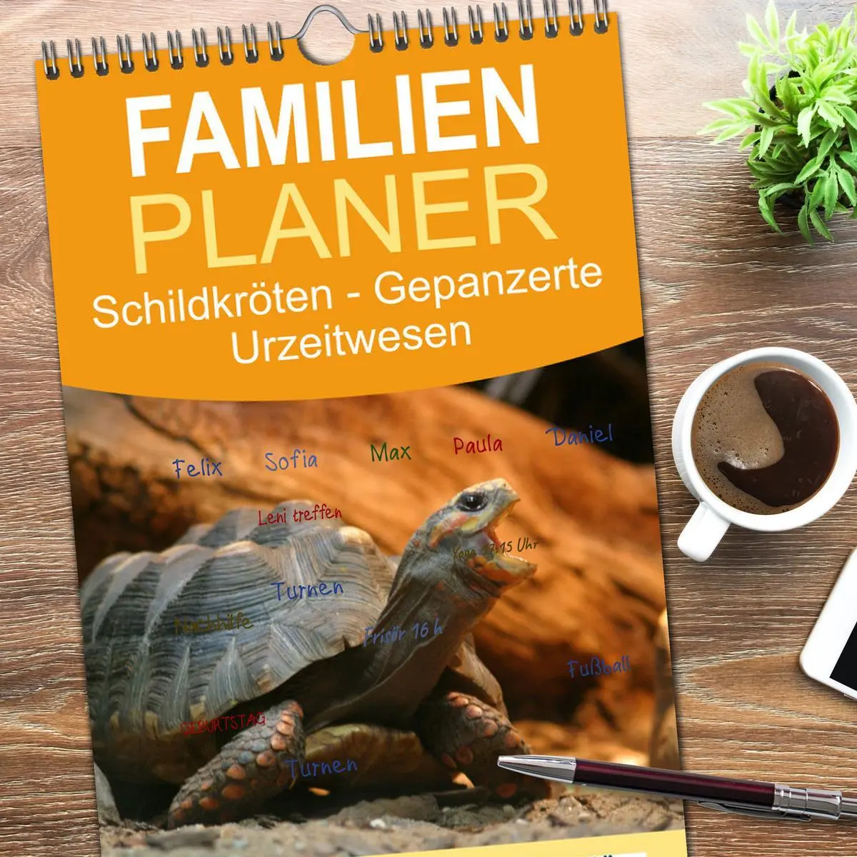 Bild: 9783516516401 | Familienplaner 2026 - Schildkröten - Gepanzerte Urzeitwesen mit 5...