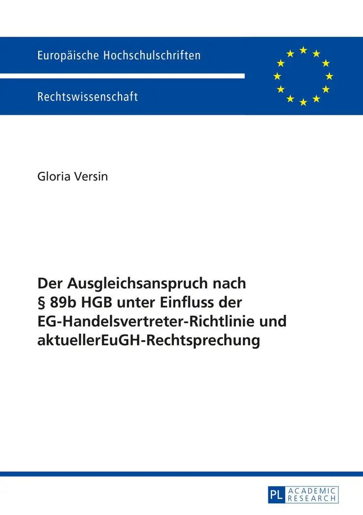 Cover: 9783631666401 | Der Ausgleichsanspruch nach § 89b HGB unter Einfluss der...