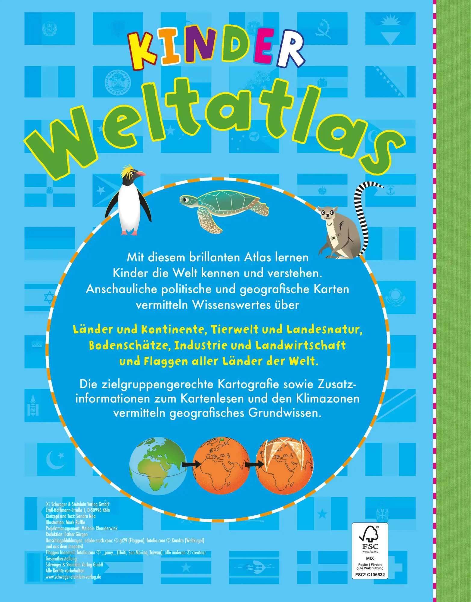 Rückseite: 9783849946401 | Kinderweltatlas | Sandra Noa (u. a.) | Buch | 44 S. | Deutsch | 2024