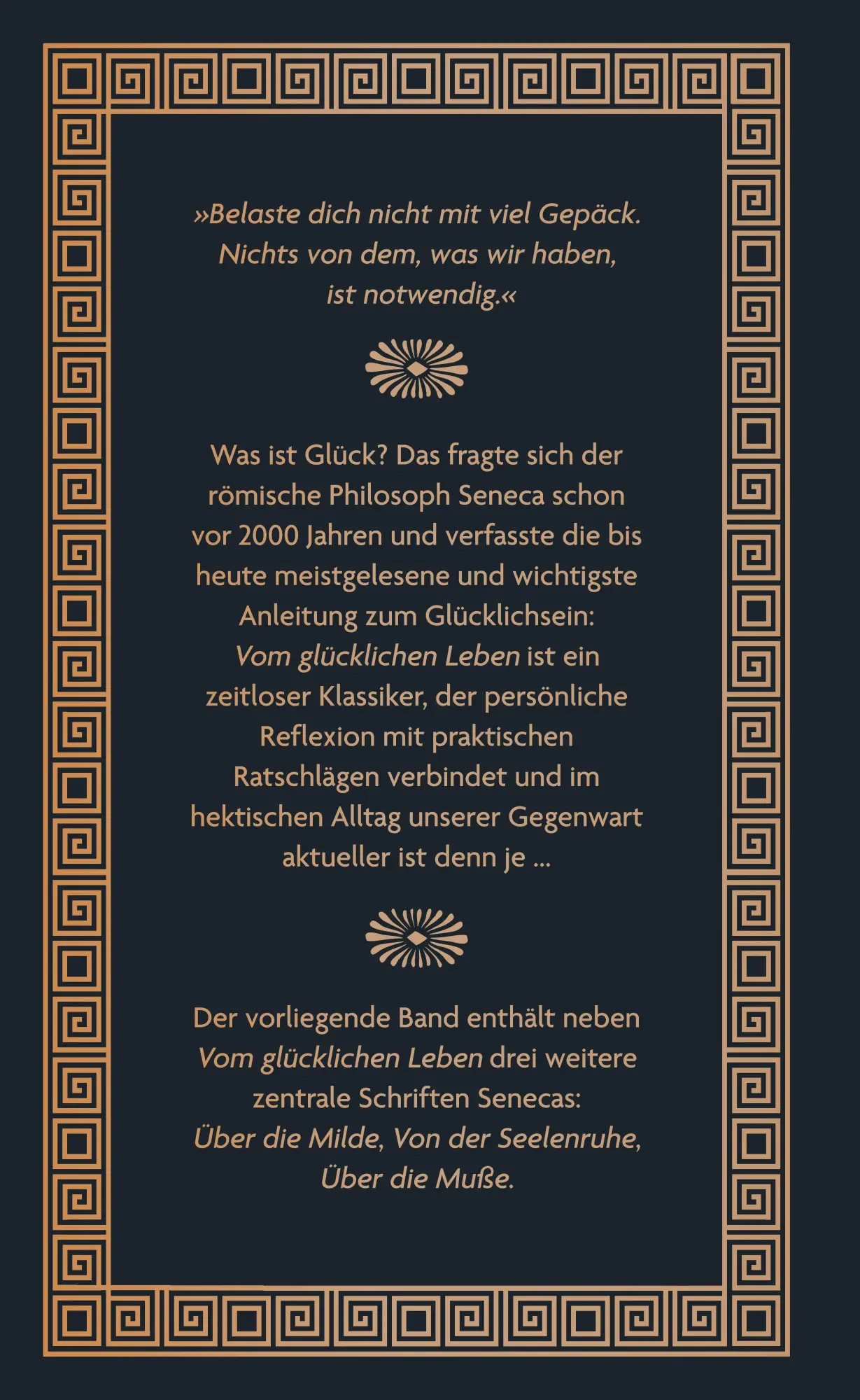 Bild: 9783458646501 | Vom glücklichen Leben | Seneca | Buch | 160 S. | Deutsch | 2026