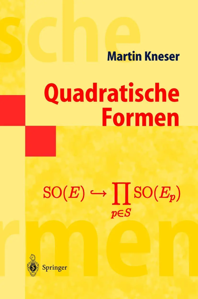 Cover: 9783540646501 | Quadratische Formen | Martin Kneser | Taschenbuch | viii | Deutsch