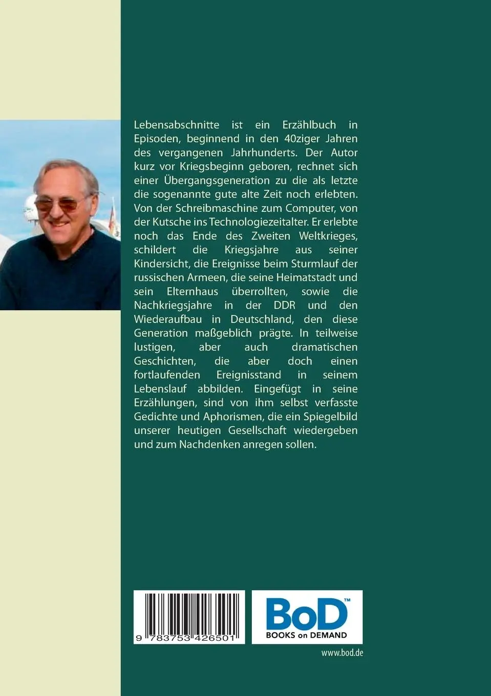 Rückseite: 9783753426501 | Lebensabschnitte | Wie war das früher so? | Horst Reiner Menzel | Buch