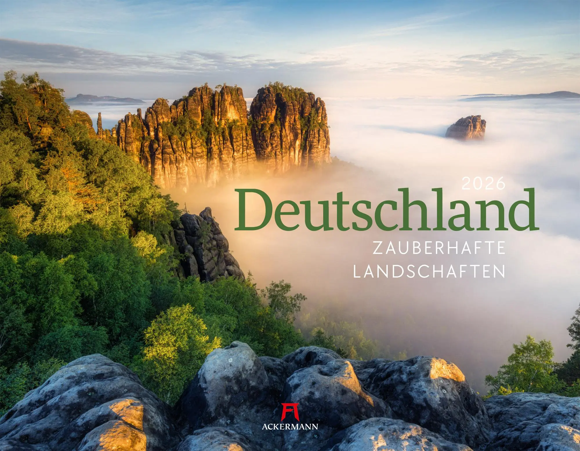 Cover: 9783838426501 | Deutschland Kalender 2026 Zauberhafte Landschaften | GmbH | Kalender
