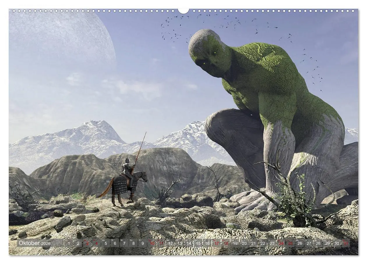 Bild: 9783457716601 | Helden, Drachen und Magie (hochwertiger Premium Wandkalender 2026...